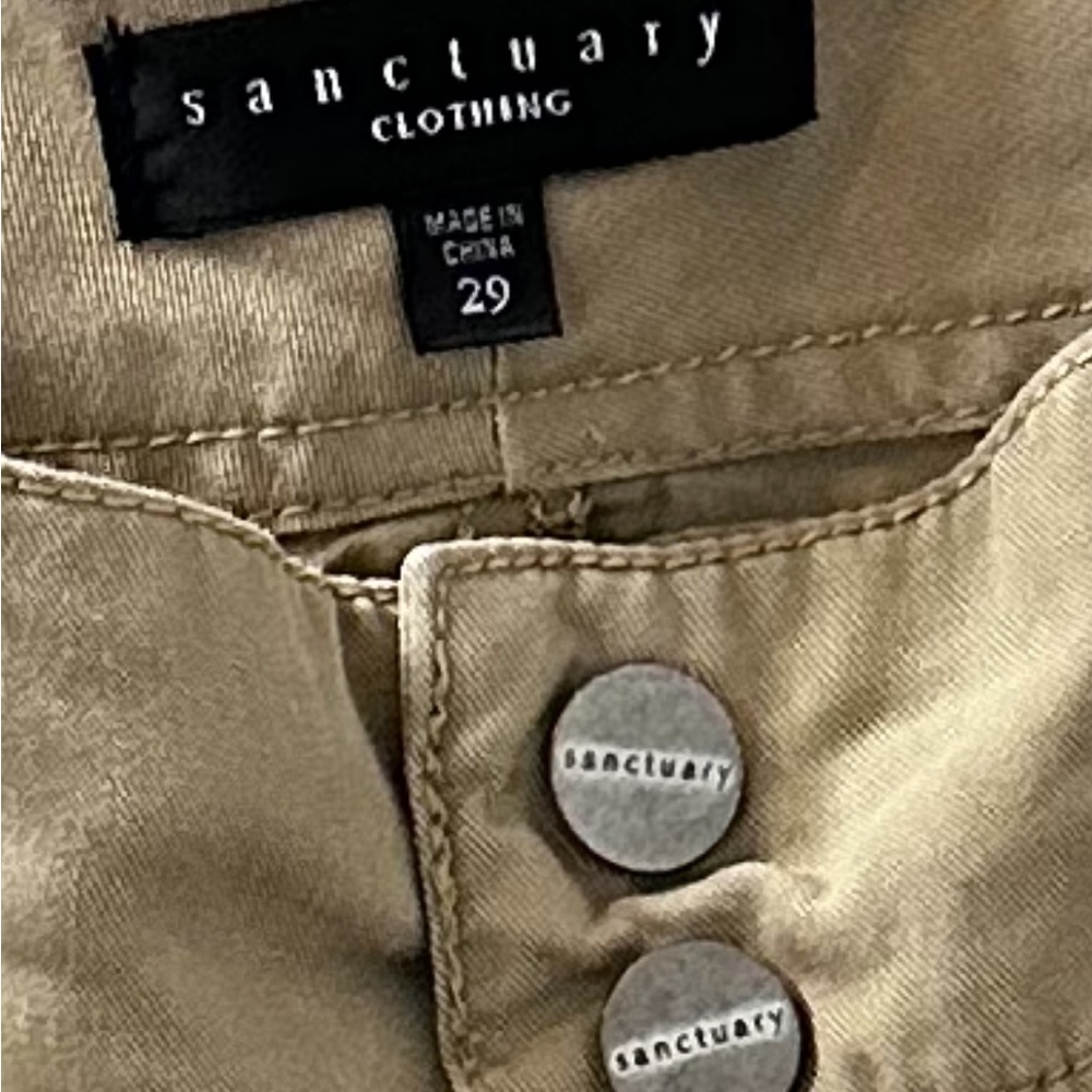 J Crew White Chino Shorts 4.5” & SANCTUARY size 29 Khaki 3” Inseam Preppy lot/2 - Picture 6 of 13